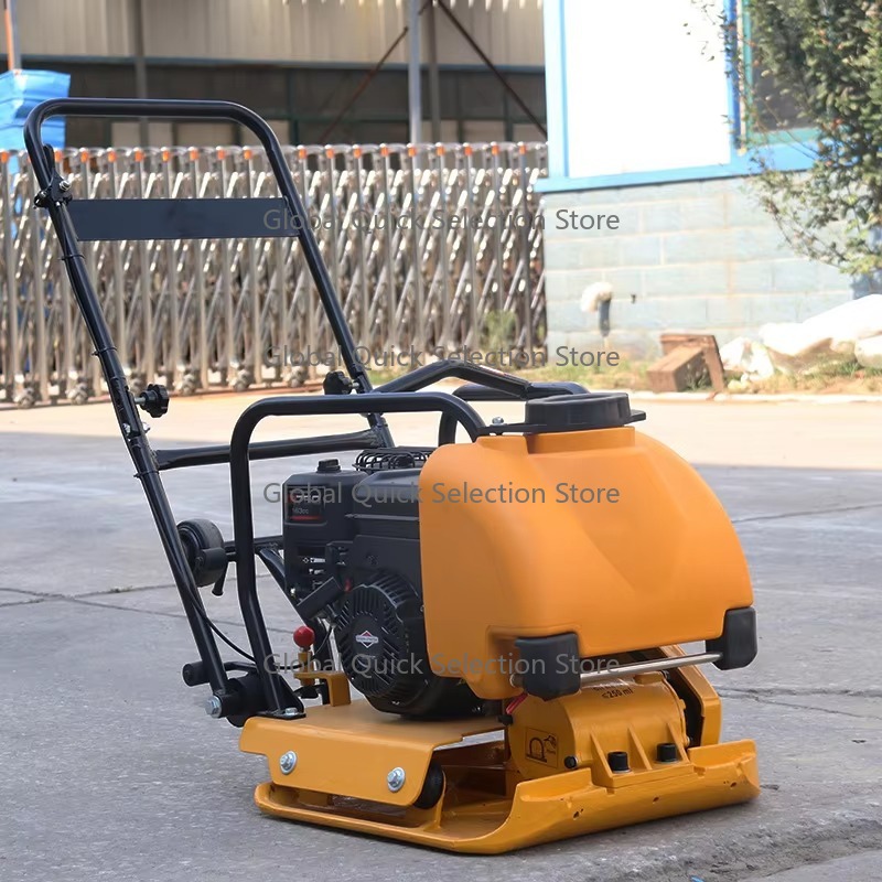 Plate Compactor Vibrator - เครื่องบดอัดดินดีเซล 6.5 แรงม้า, ระบบสั่นสะเทือนเดินหน้าและถอยหลัง, แผ่นบดอัดขนาด 40x60