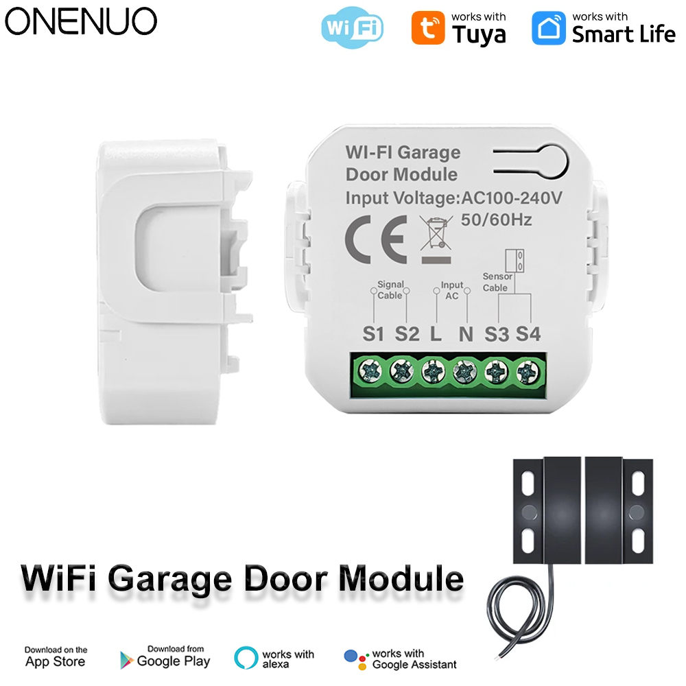 Heavy Equipment Garage - สวิตช์ประตูโรงรถอัจฉริยะ Tuya WiFi ควบคุมการเปิด-ปิดประตูผ่านแอป Smart Life