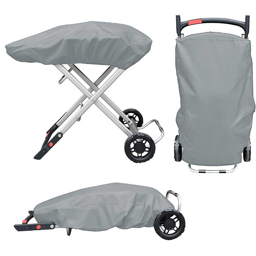 Heavy Equipment Washing - 101x49x25 ซม.สีเทาย่างสําหรับ Weber Traveler แบบพกพาย่าง 210D