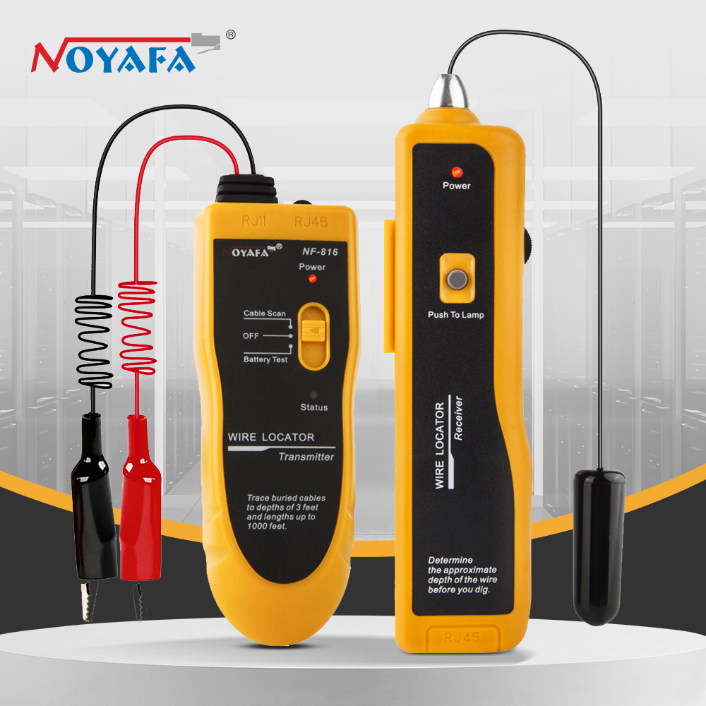 Underground Cable Detector - เครื่องทดสอบสายเคเบิลป้องกันการรบกวนใต้ดินเครื่องทดสอบสายสัญญาณ NF-816 NOYAFA เครื่องมือค้นหาสายเคเบิลแบบมืออาชีพ
