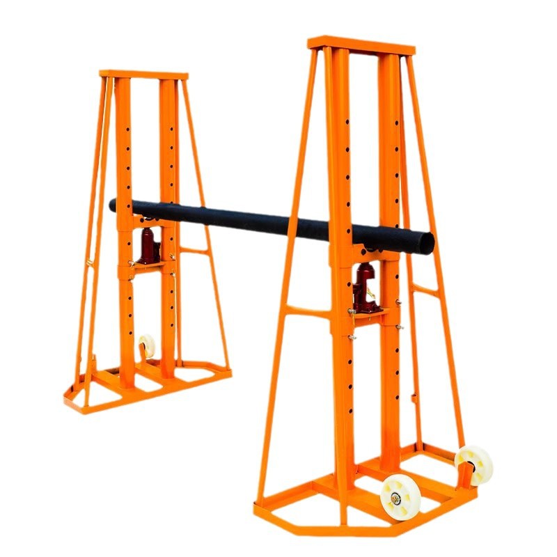 Heavy Equipment Jack Stands - อุปกรณ์ยึดสายไฮดรอลิกแบบปรับระดับได้สำหรับงานยกของหนัก แท่นยึดสายเคเบิล แท่นยึดดรัม แท่นยึดดรัมสำหรับม้วนเก็บสายเคเบิล