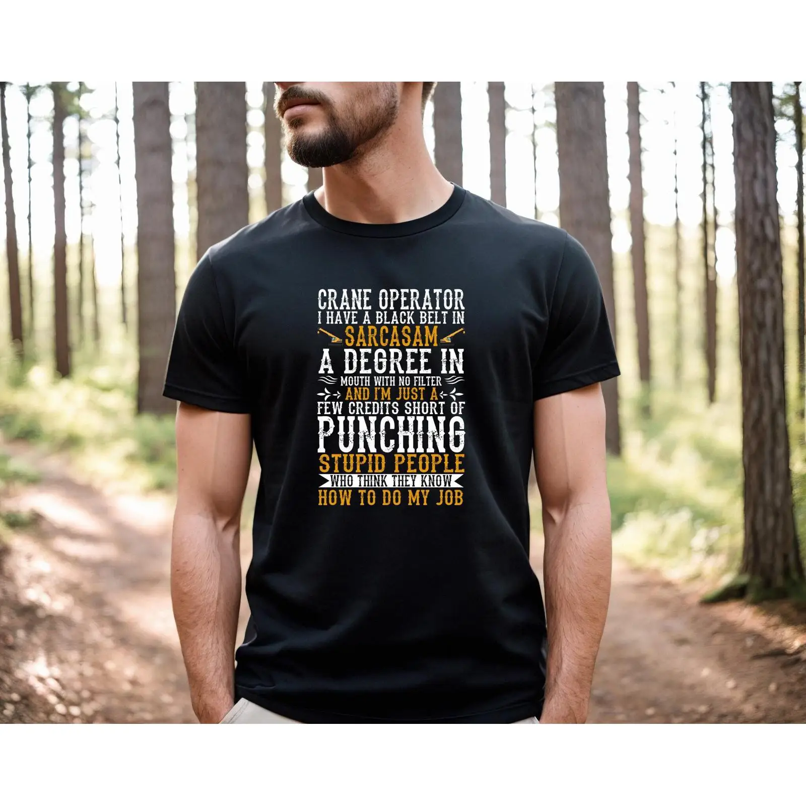 Heavy Equipment Quotes - เสื้อยืดพิมพ์ลายคำพูดเสียดสีคนขับเครน ตลกๆ สำหรับคนงานก่อสร้าง วันพ่อ สไตล์วินเทจ ล้างสีแล้ว