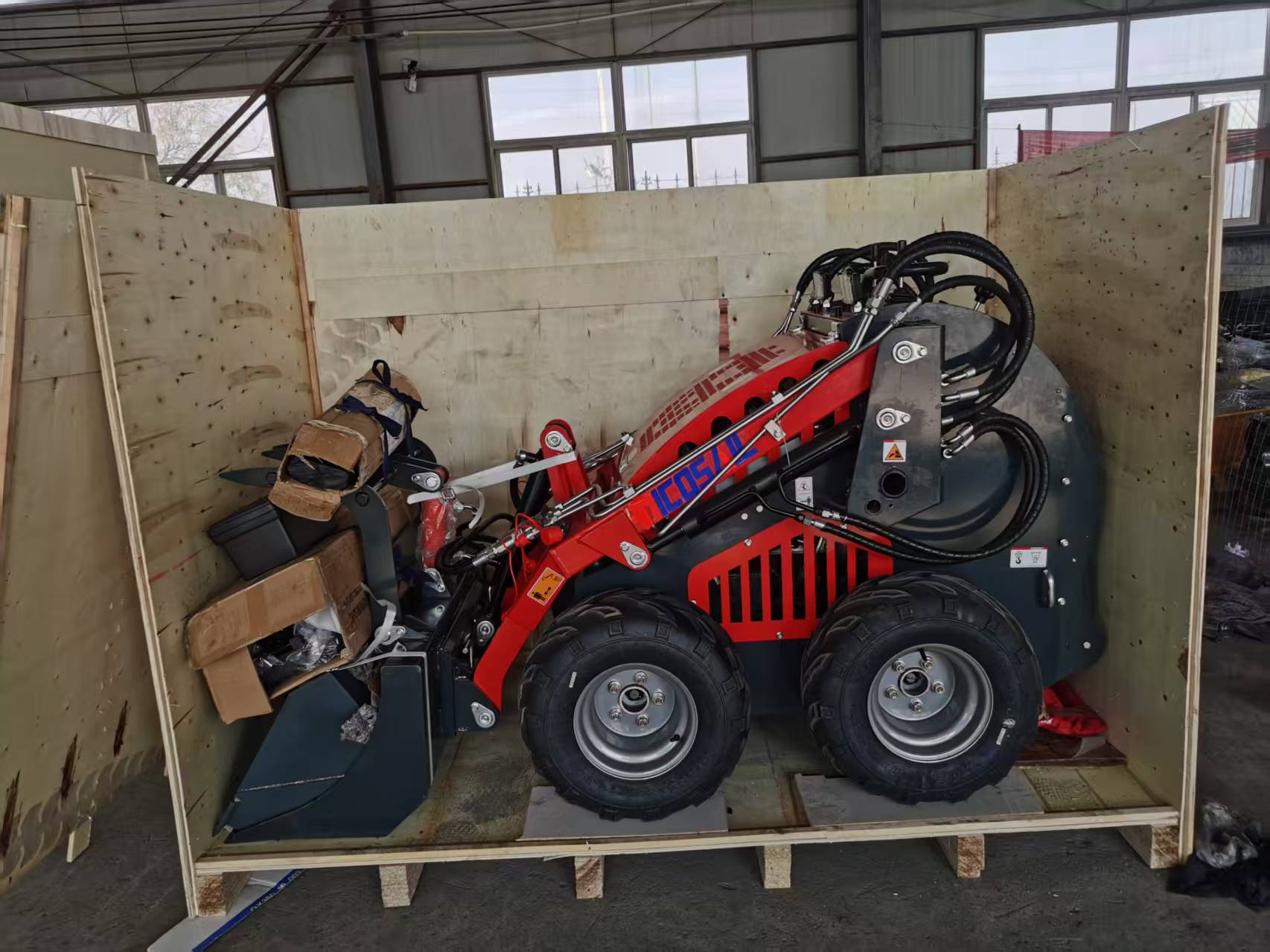 Wheel Loader - รถตักล้อยางแบบสกิดสเตียร์ 380E ขับเคลื่อนสี่ล้อ พร้อมรางยาง รถตักขนาดกะทัดรัดอเนกประสงค์