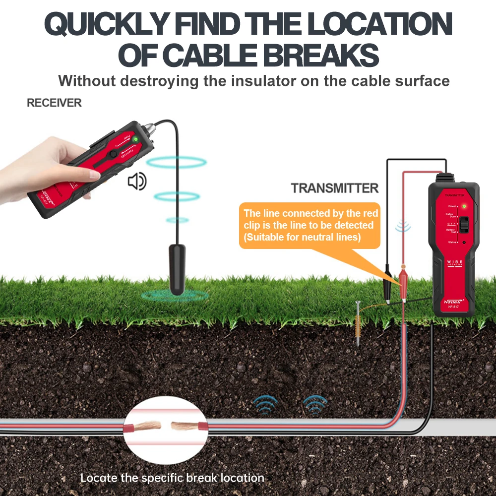 NOYAFA NF-817 สายFinderเครื่อง - Underground Cable Detector บทวิจารณ์และราคา
