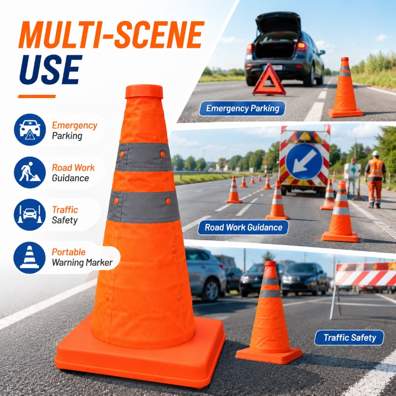 กรวยจราจรแบบพับได้แบบพกพา 30-7 - Road Traffic Cone บทวิจารณ์และราคา