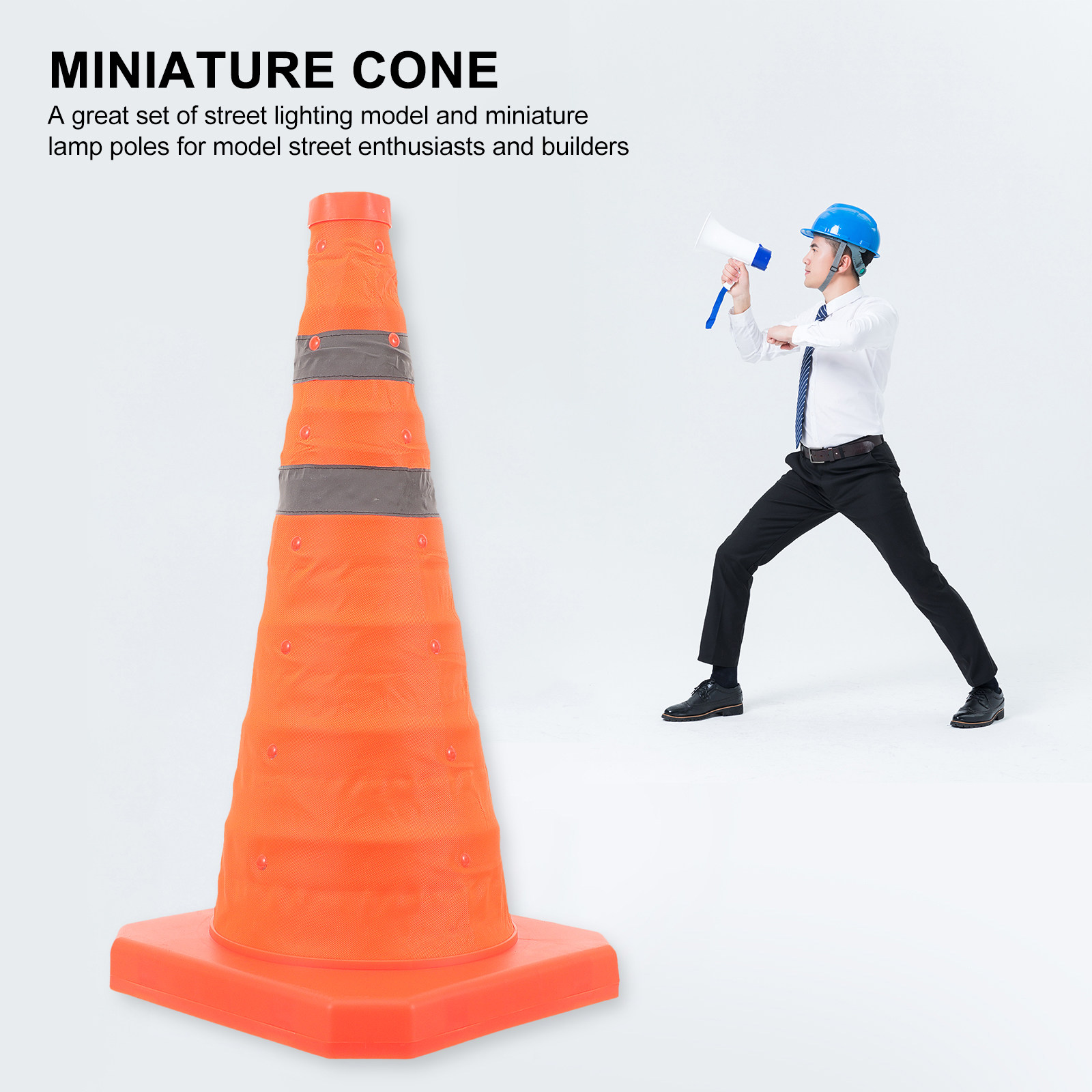 กรวยจราจรสีส้มแบบพับได้ ทนทานต - Road Traffic Cone บทวิจารณ์และราคา
