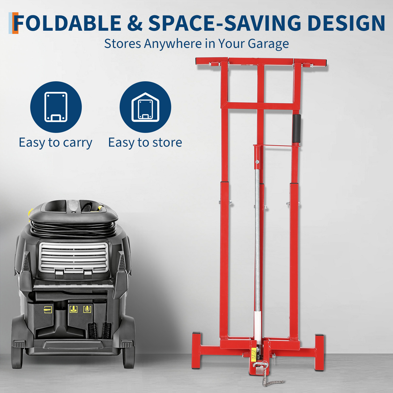 แม่แรงยกเครื่องตัดหญ้าแบบพับได - Heavy Equipment Jack Stands บทวิจารณ์และราคา