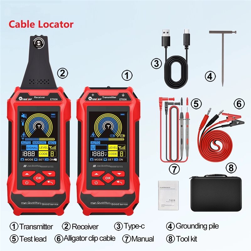 ชุดอุปกรณ์ค้นหาสายเคเบิลใต้ดิน - Underground Cable Detector บทวิจารณ์และราคา
