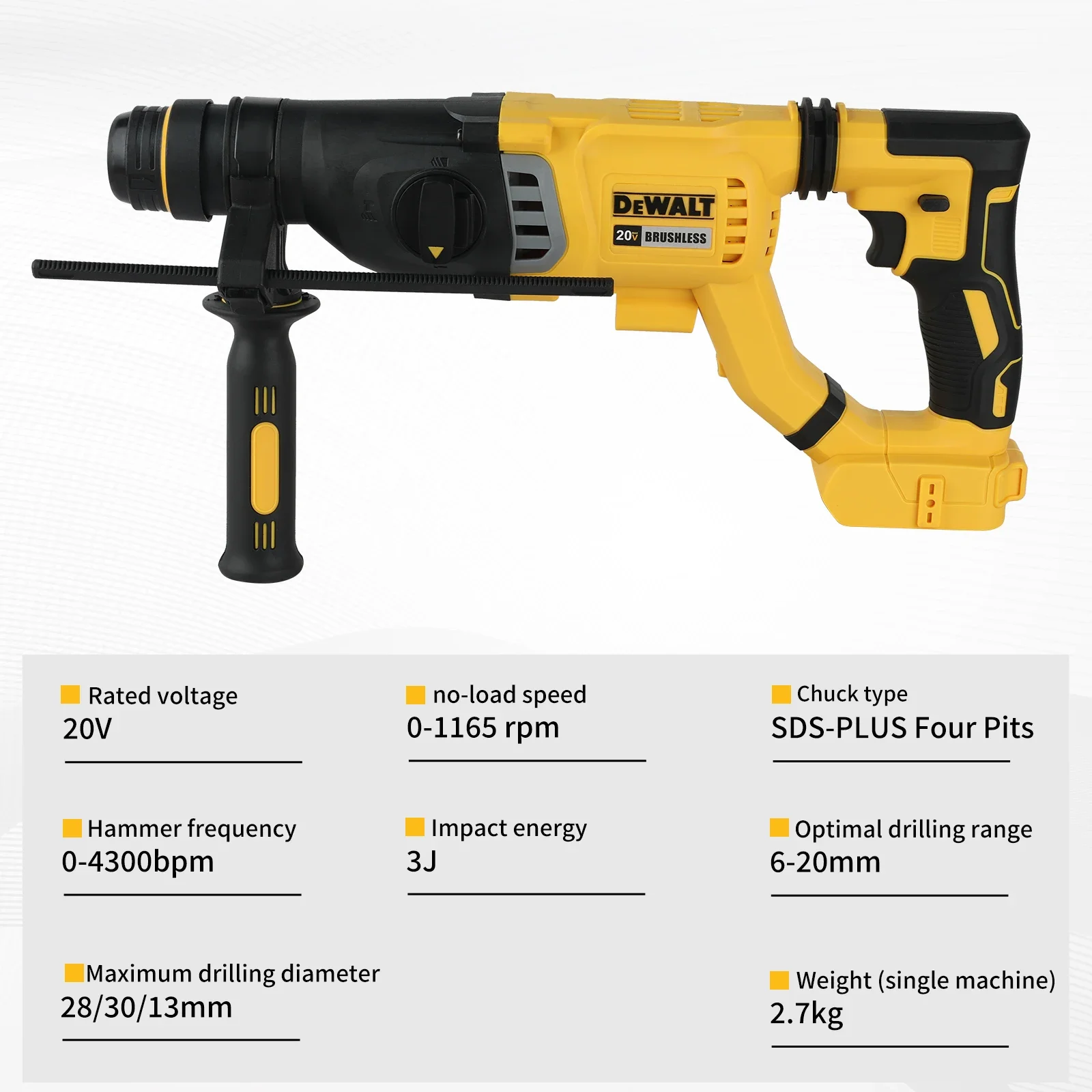 ลดราคา DEWALT สว่านโรตารี่ไร้ส - Concrete Breaker Demolition บทวิจารณ์และราคา
