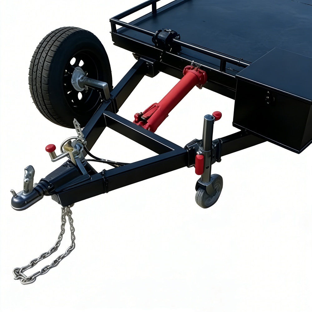 รถพ่วงเหล็กแบบสองเพลาสำหรับบรร - Heavy Equipment Hauler บทวิจารณ์และราคา