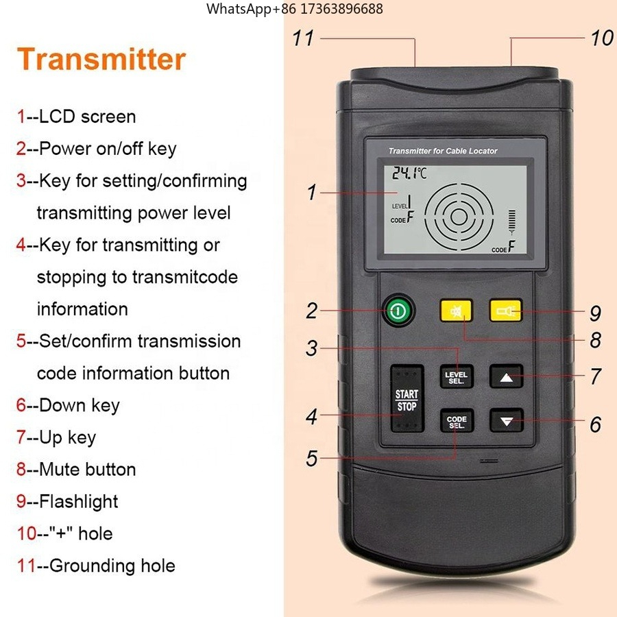 เครื่องตรวจจับสายเคเบิล RuoShu - Underground Cable Detector บทวิจารณ์และราคา