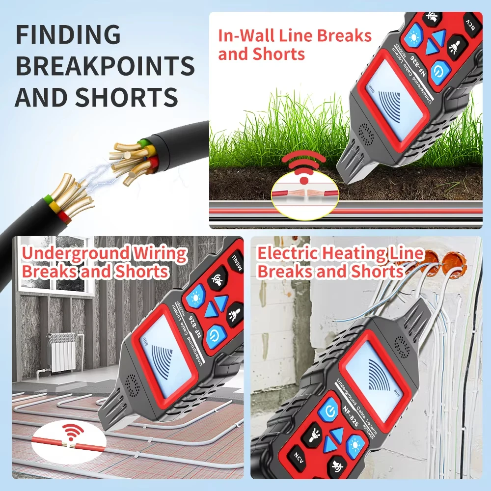 เครื่องติดตามสายไฟ Noyafa NF-8 - Underground Cable Detector บทวิจารณ์และราคา