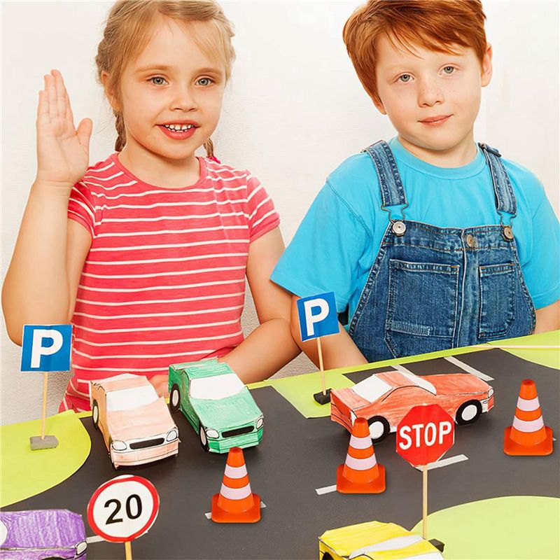 SEWS-กรวยจราจรขนาดเล็ก 40 ชิ้น - Road Traffic Cone บทวิจารณ์และราคา